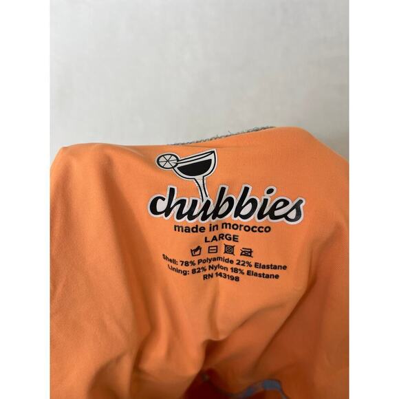 Chubbies One Piece Pineapple Neon Beach Miami 80s Vacation Low Back Sexy sz L - Picture 6 of 8